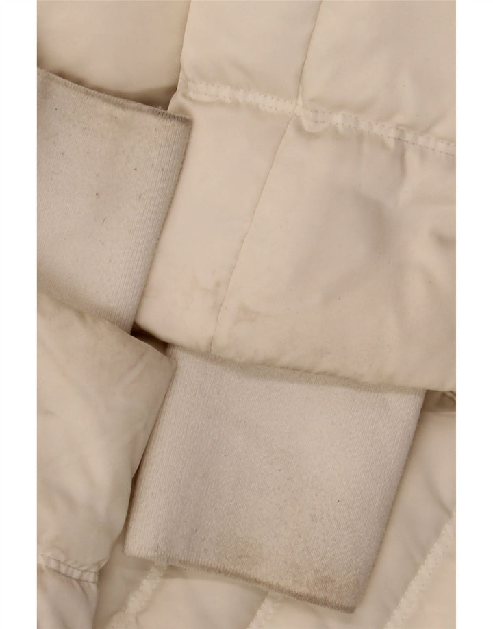 CALVIN KLEIN JEANS Jaqueta feminina oversized acolchoada UK 10 pequena off white