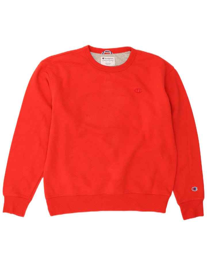 Champion moletom masculino jumper grande vermelho
