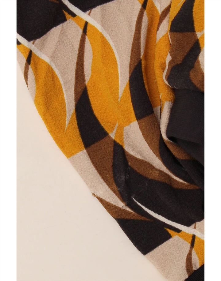 Jaqueta bomber feminina MARKS & SPENCER UK 14 média multicolorida geométrica