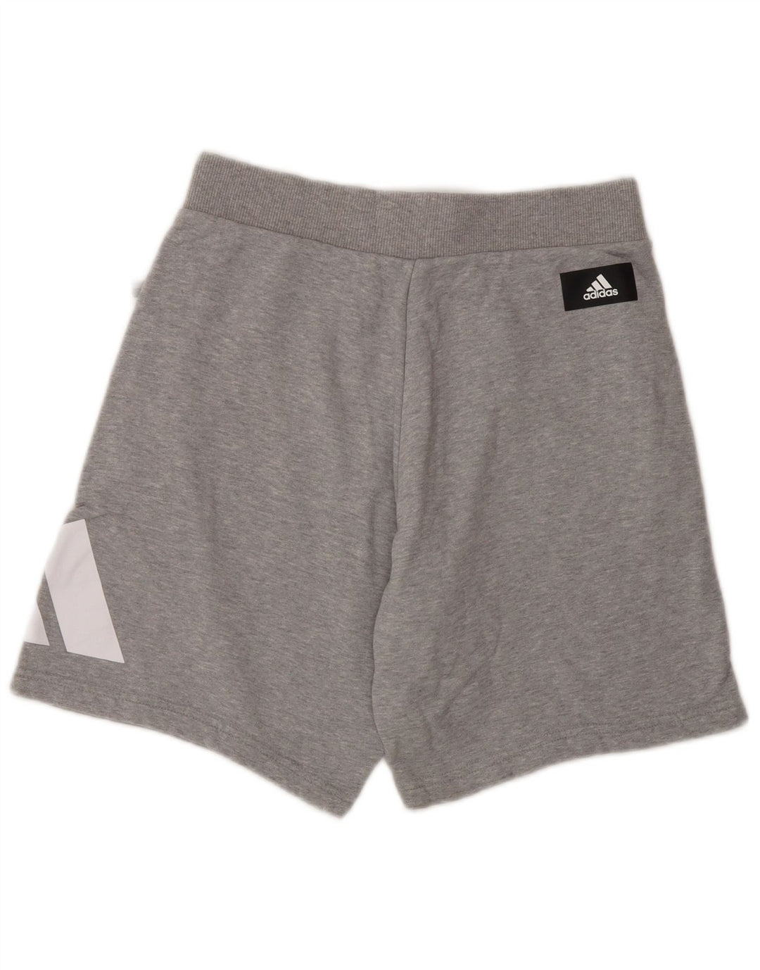 Shorts esportivos gráficos masculinos Adidas pequenos cinza