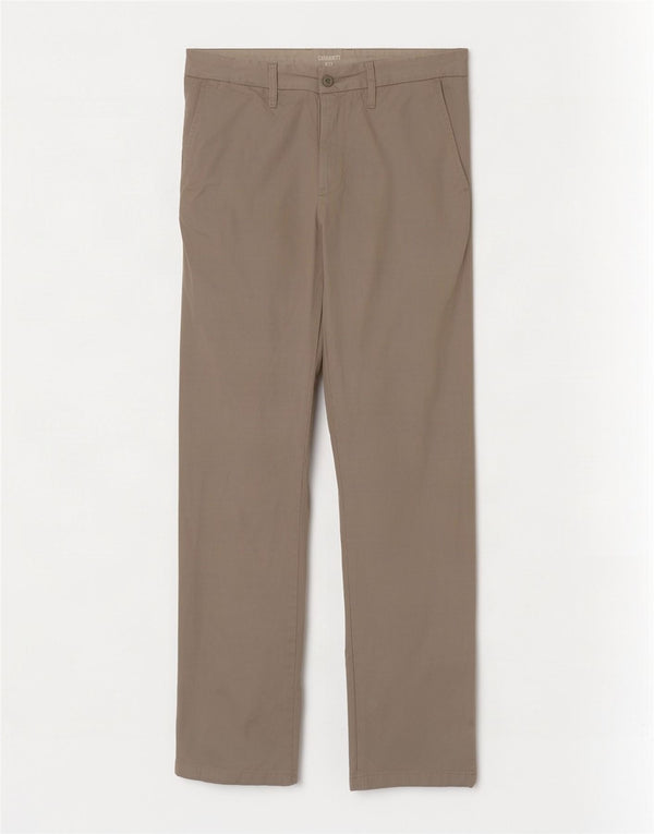 Calça Chino Carhartt Masculina Reta W30 L32 Algodão Cinza