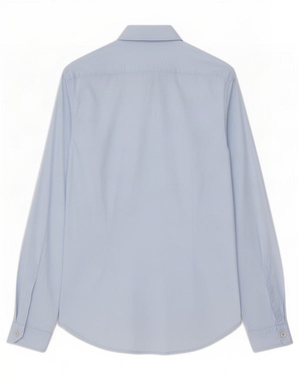 Camisa masculina Replay Regular Fit azul médio