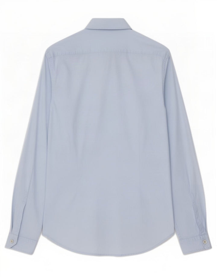 Camisa masculina Replay Regular Fit azul médio