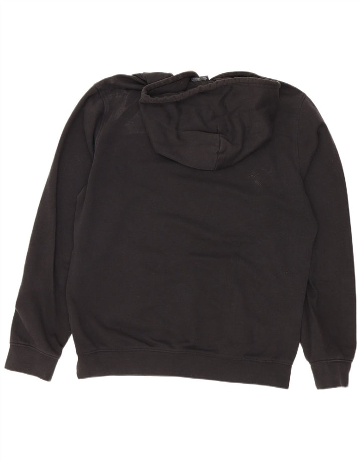 Jumper com capuz gráfico masculino Champion médio algodão preto