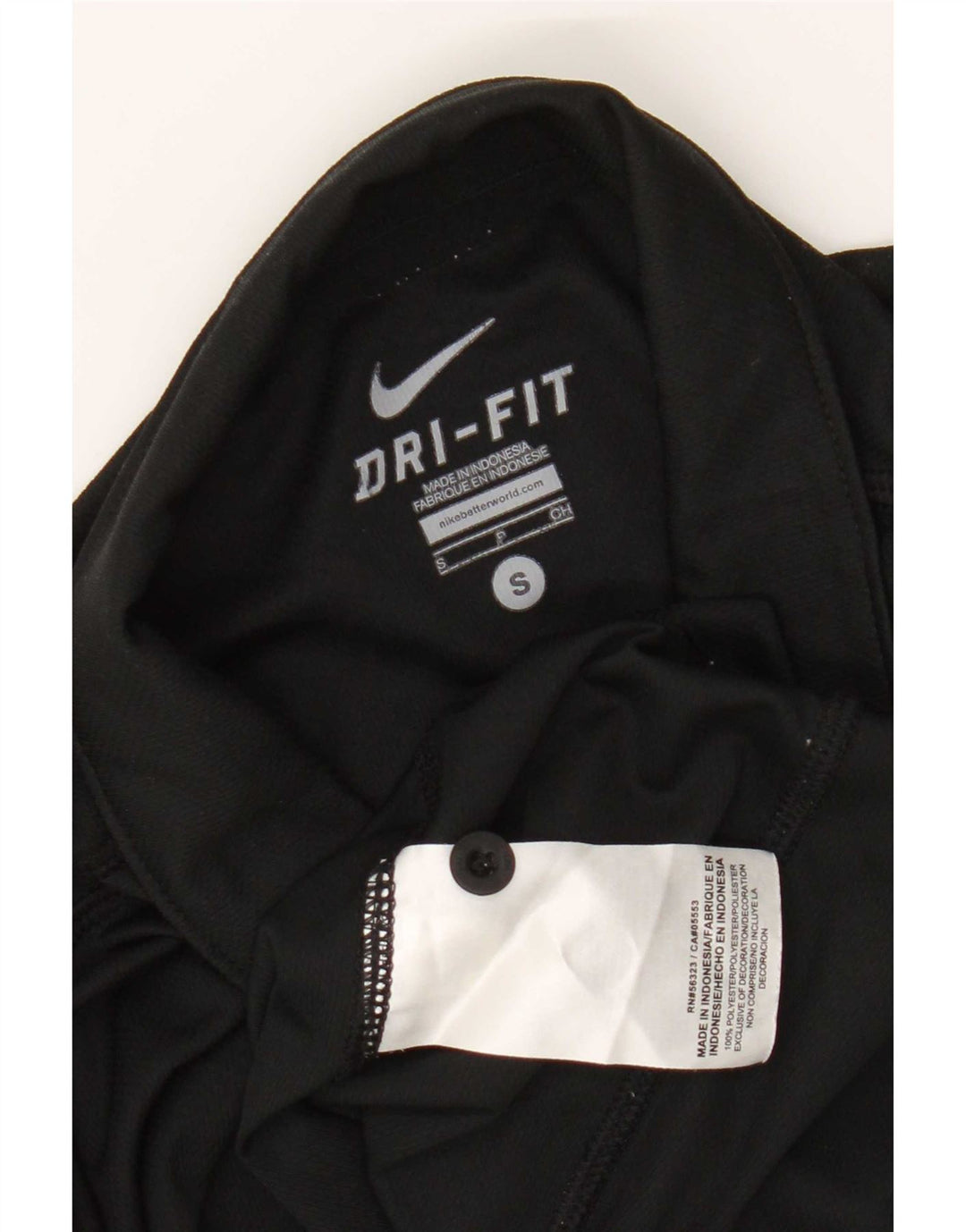 Camisa polo masculina Nike Dri Fit pequena poliéster preta