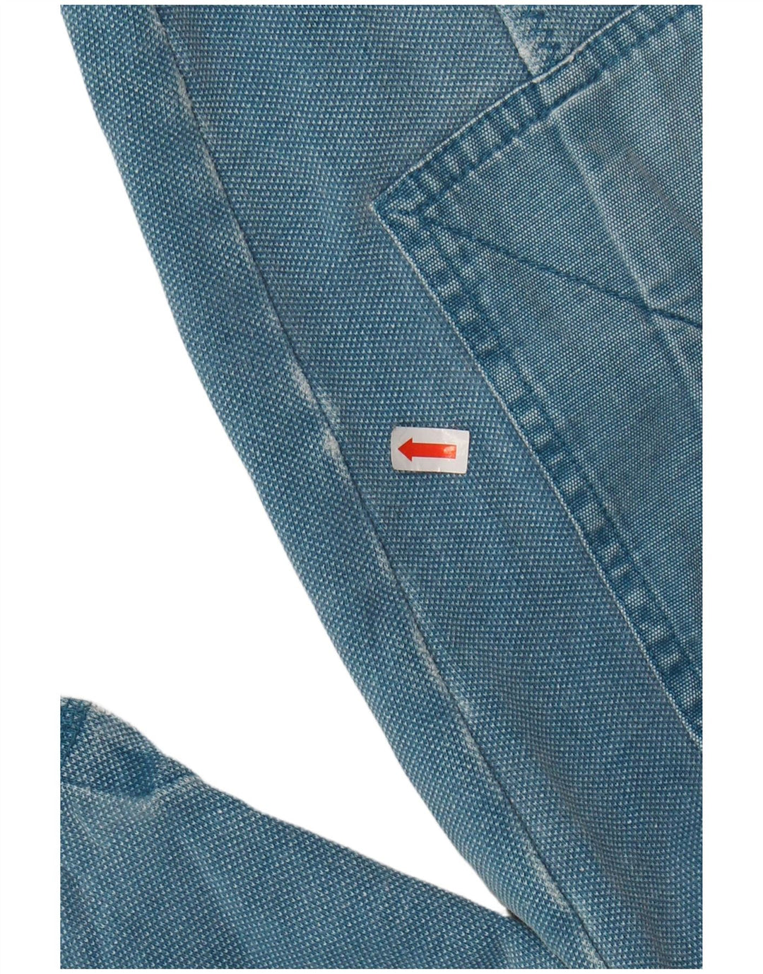 FAT FACE Suéter masculino com zíper e gola alta de algodão azul