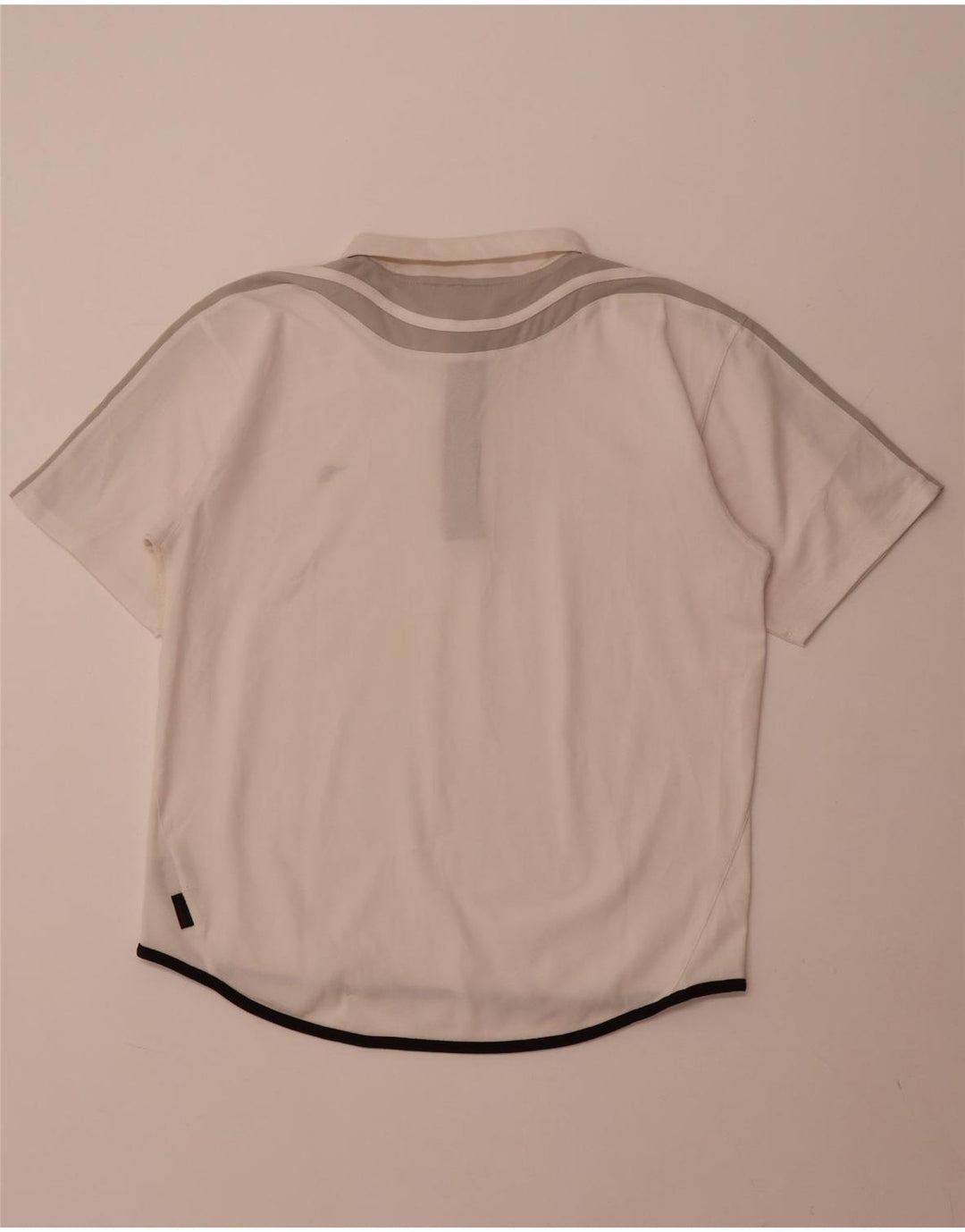 Camisa polo masculina Diadora grande poliéster colorblock branco