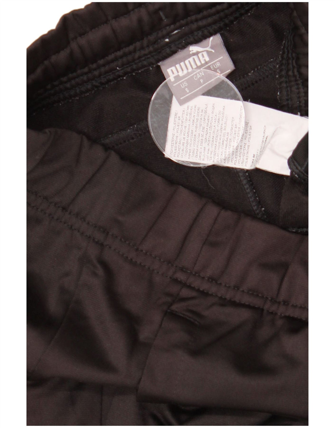 Calça de treino masculina PUMA joggers poliéster preto pequeno