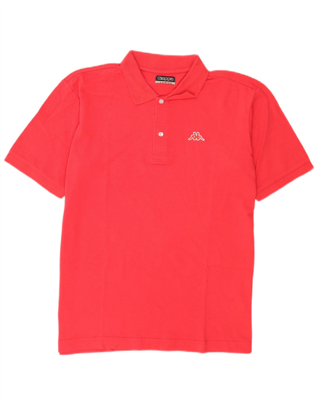 Camisa polo masculina Kappa grande algodão vermelho