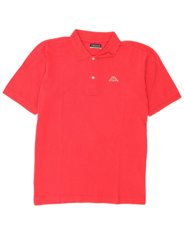Camisa polo masculina Kappa grande algodão vermelho