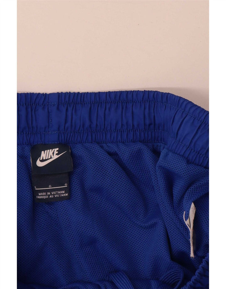 Shorts esportivos masculinos Nike grandes azuis