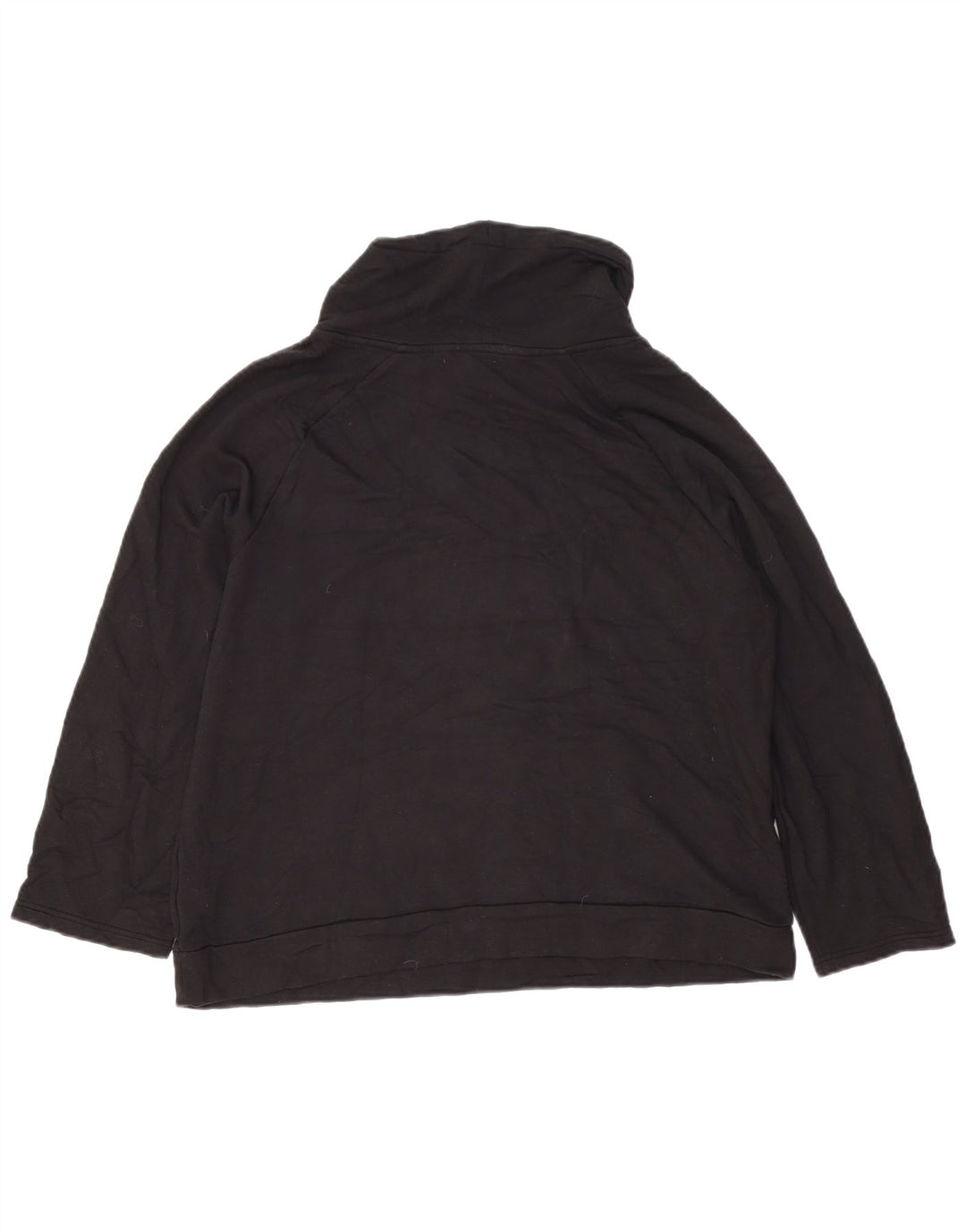 Suéter feminino Fat Face com gola alta e gola alta Reino Unido 10 pequeno preto