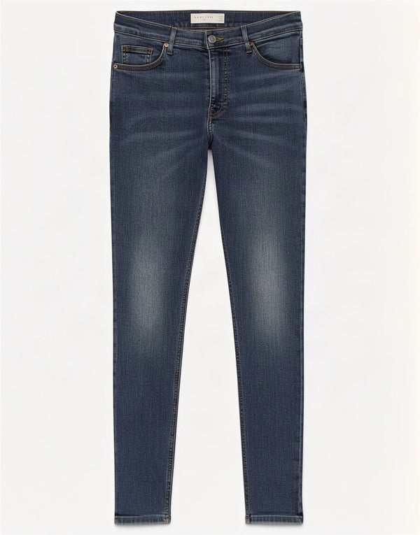 Topshop feminino Jamie Skinny Jeans W28 L28 algodão azul