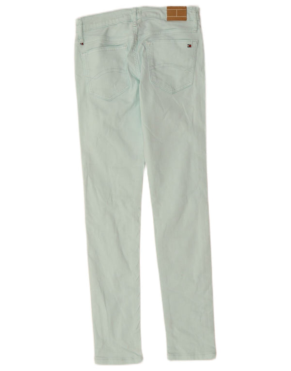 Tommy Hilfiger Meninos Jeans Skinny 11-12 Anos W26 L27 Algodão Turquesa