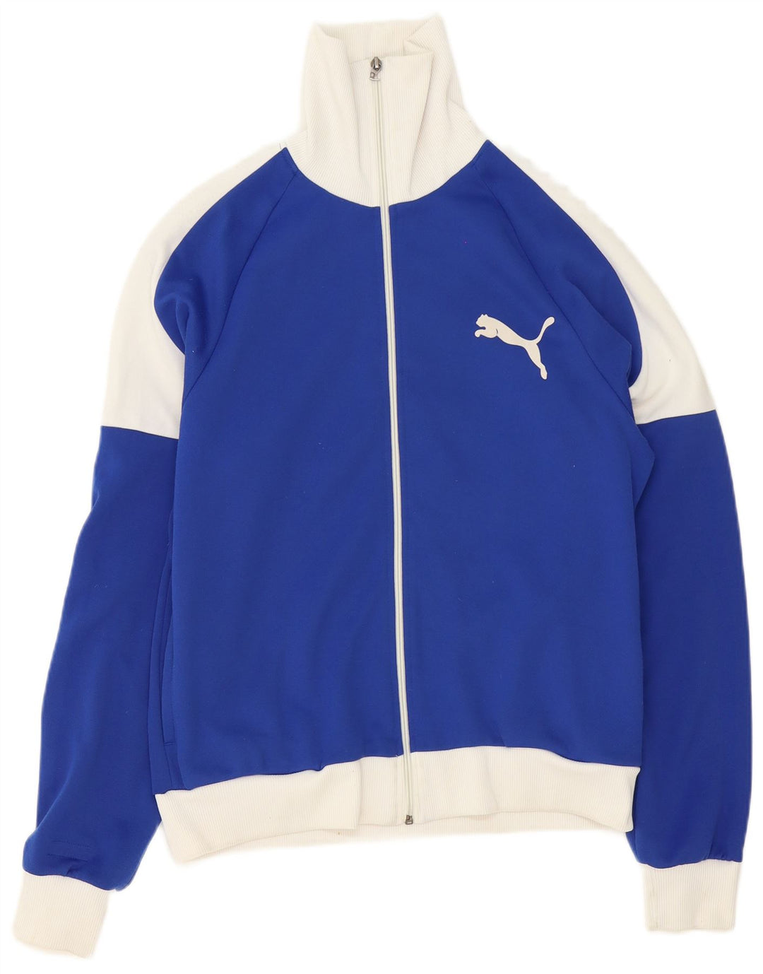 Jaqueta masculina Puma Graphic Tracksuit Top Azul Médio Poliéster Colorblock