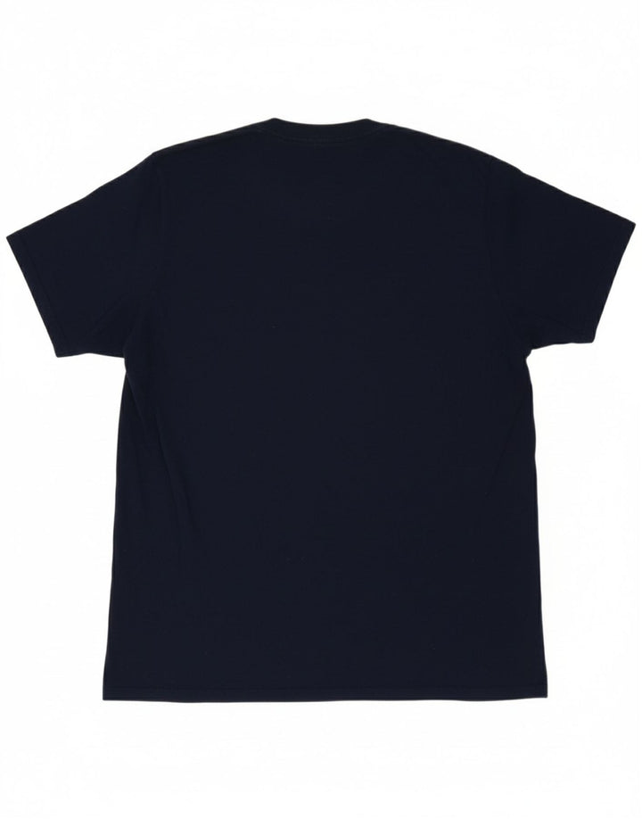 Camiseta masculina ADIDAS grande algodão azul marinho