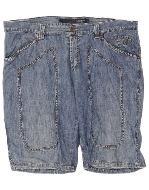 Shorts jeans masculino Jeckerson W42 2XL algodão azul