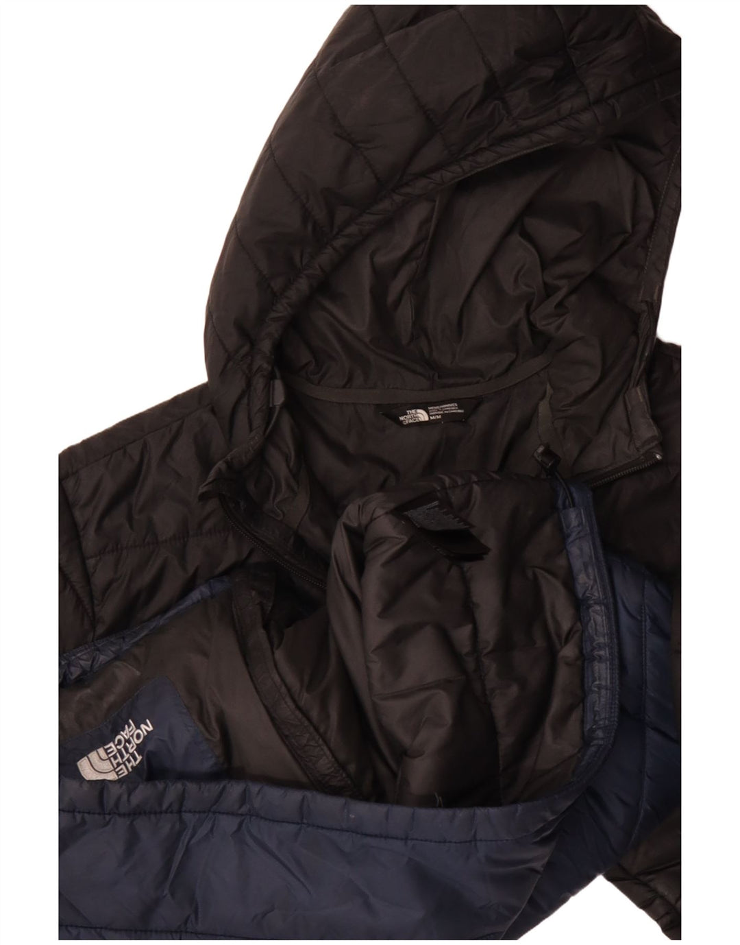 Jaqueta masculina acolchoada com capuz The North Face UK 38 poliéster preto médio
