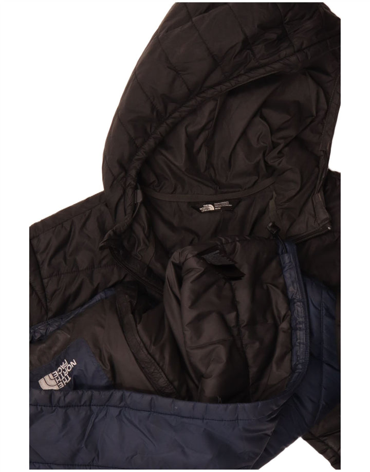 Jaqueta masculina acolchoada com capuz The North Face UK 38 poliéster preto médio