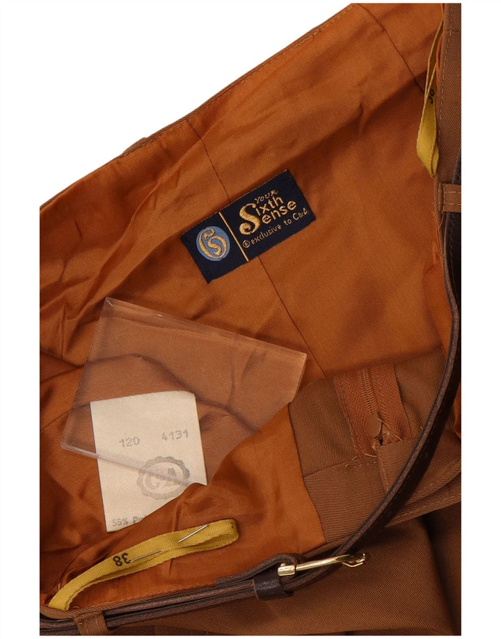 Calça Cullotes Capri Feminina Your Sixth Sense EU 38 Médio W26 L19 Marrom