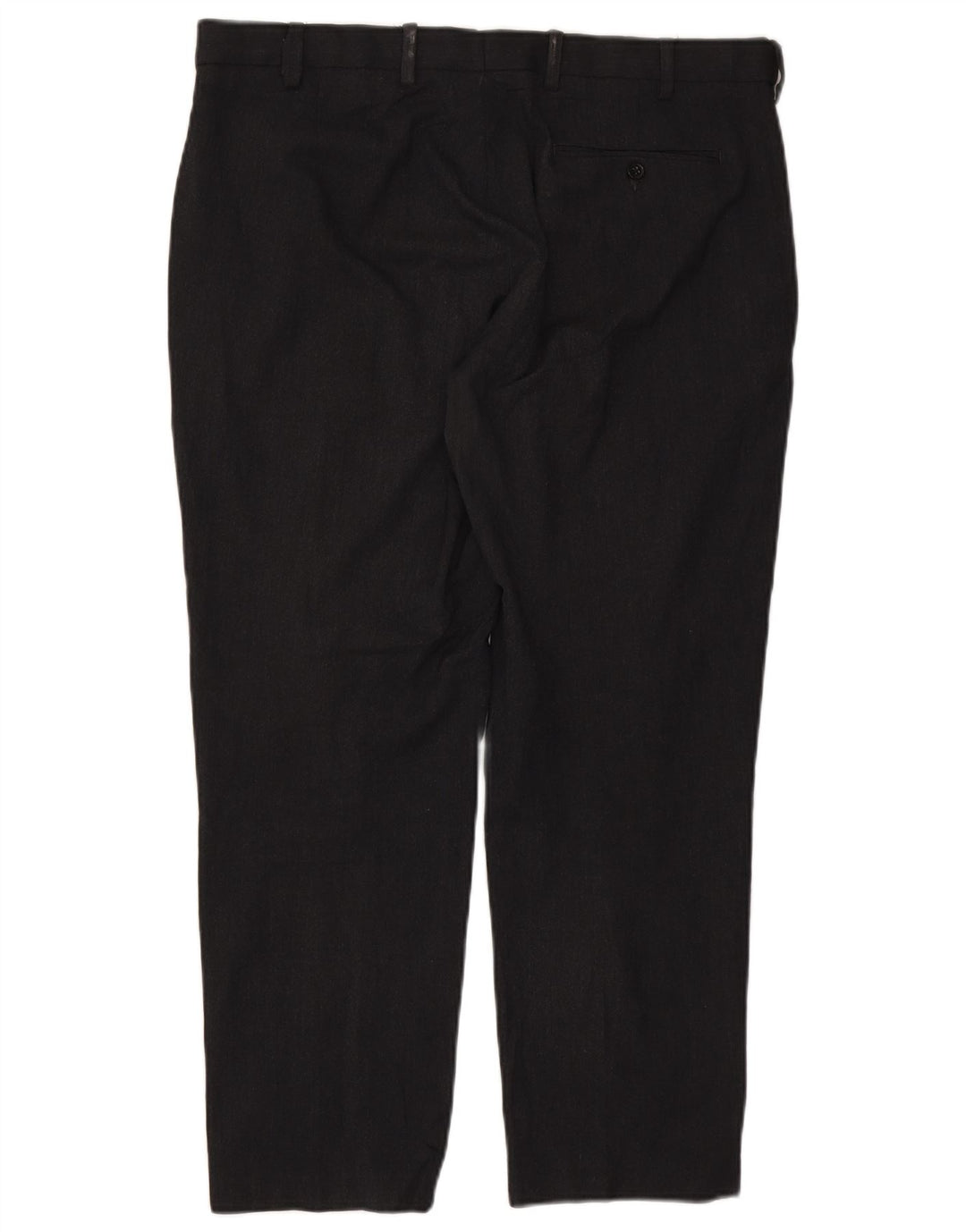 Calça chino masculina Marks & Spencer de ajuste regular W38 L29 poliéster preto