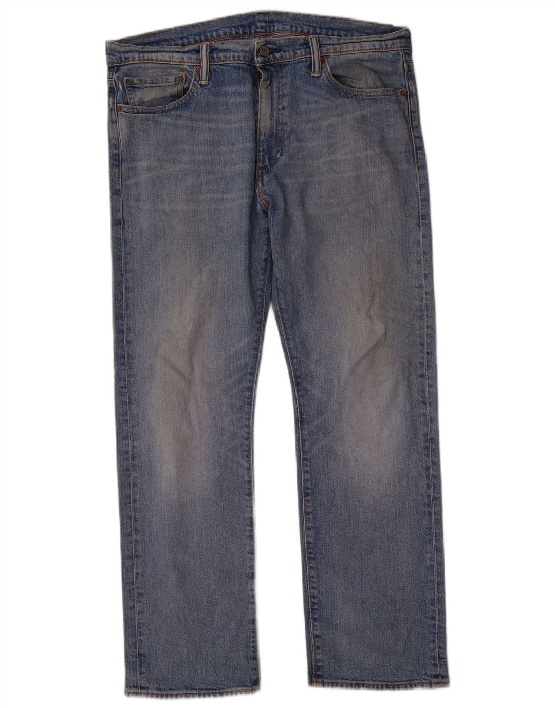 Levi's Masculino 504 Straight Jeans W36 L30 Azul Algodão