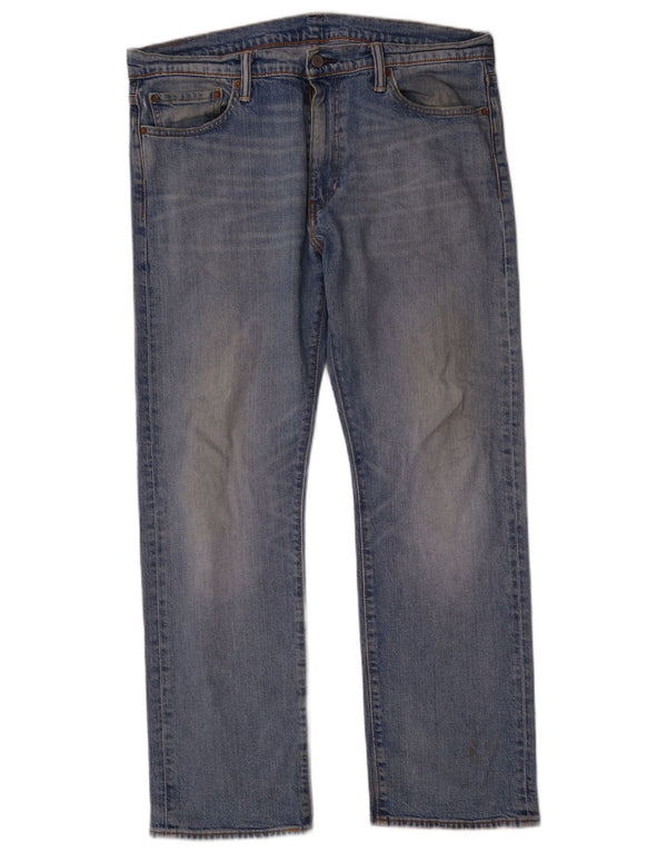 Levi's Masculino 504 Straight Jeans W36 L30 Azul Algodão