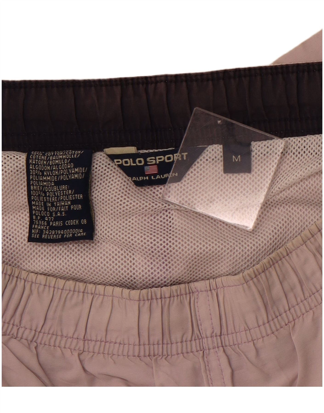 POLO RALPH LAUREN Shorts de natação masculino médio roxo algodão