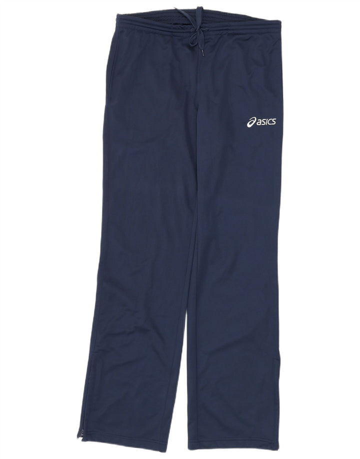 Calça de treino masculina Asics poliéster azul marinho médio
