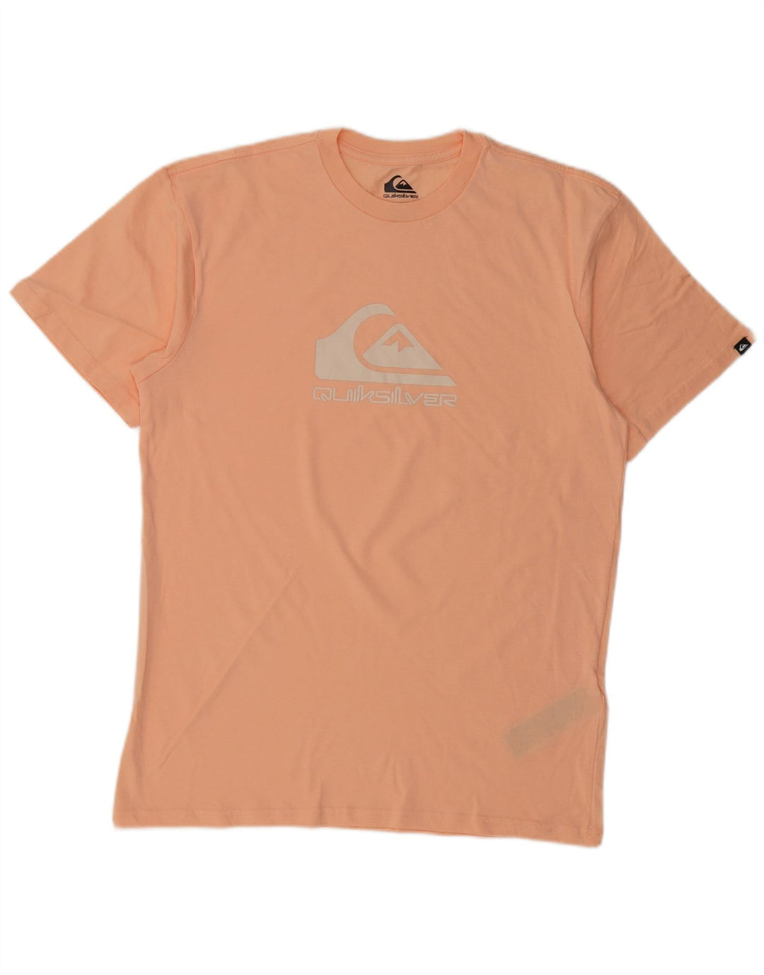 Camiseta masculina com estampa regular QUIKSILVER de algodão rosa médio
