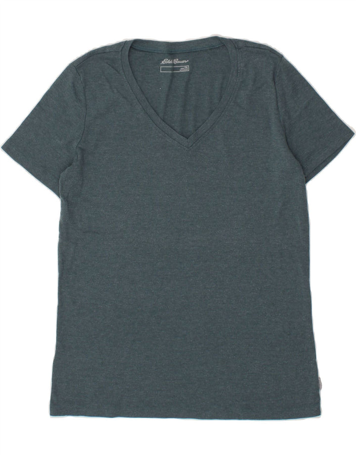 EDDIE BAUER Womens T-Shirt Top UK 18 XL Blue Cotton Vintage Eddie Bauer and Second-Hand Eddie Bauer from Messina Hembry 
