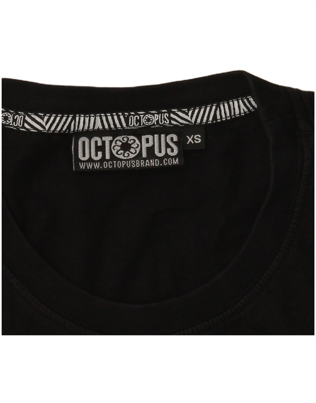 Camiseta gráfica masculina Octopus Top XS preto geométrico