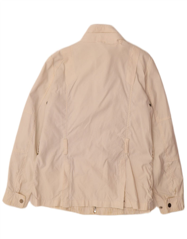 Jaqueta utilitária feminina Zara Reino Unido 16 grande nylon branco