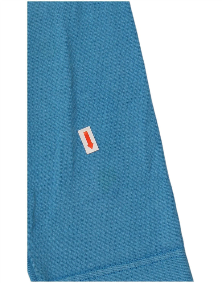 Murphy & Nye moletom gráfico masculino jumper grande algodão azul