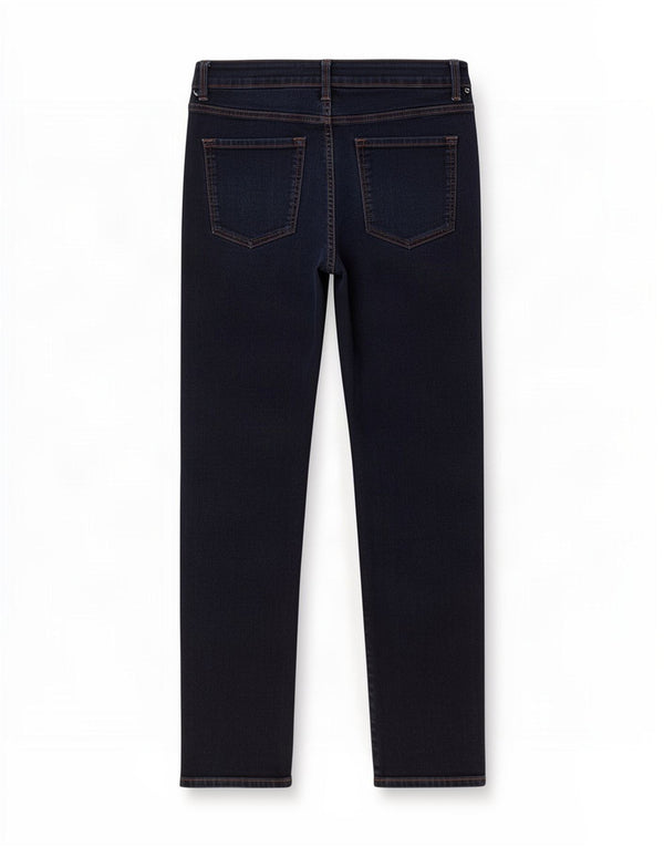 Jeans retos femininos Marks & Spencer Reino Unido 12 médio W30 L29 azul marinho