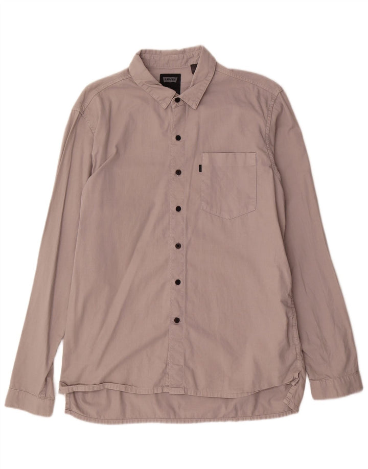 Camisa masculina Levi's médio rosa algodão