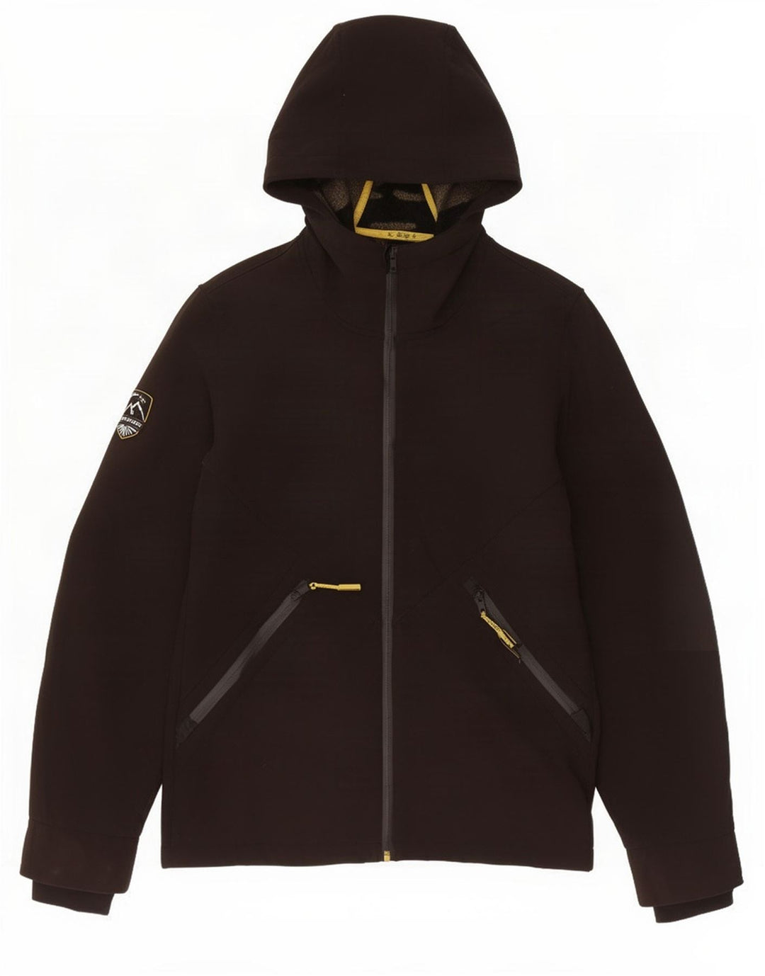 Jaqueta corta-vento masculina Superdry com capuz Reino Unido 36 poliéster preto pequeno