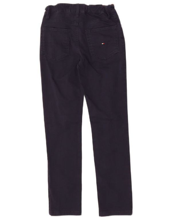 Tommy Hilfiger Meninas Jeans Slim 9-10 Anos W26 L24 Azul Marinho Algodão