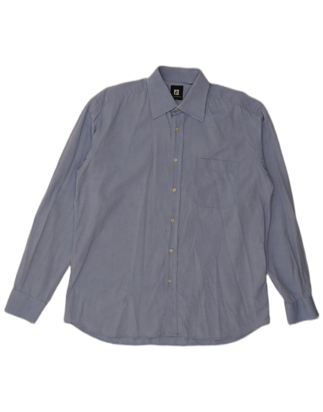 Camisa masculina Roccobarocco tamanho 41 16 grande algodão azul