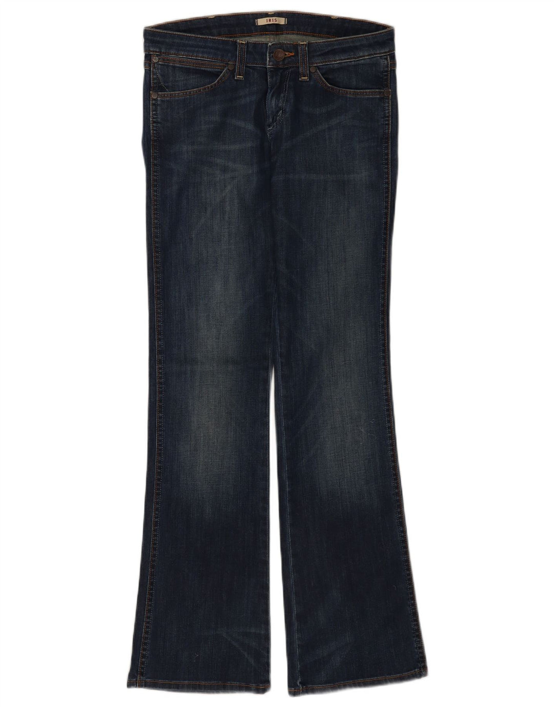 Wrangler feminino Iris Bootcut jeans W27 L32 azul marinho algodão