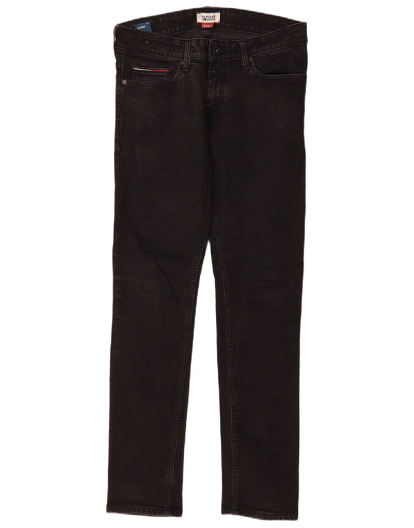 Jeans skinny masculino Tommy Hilfiger W32 L32 algodão preto