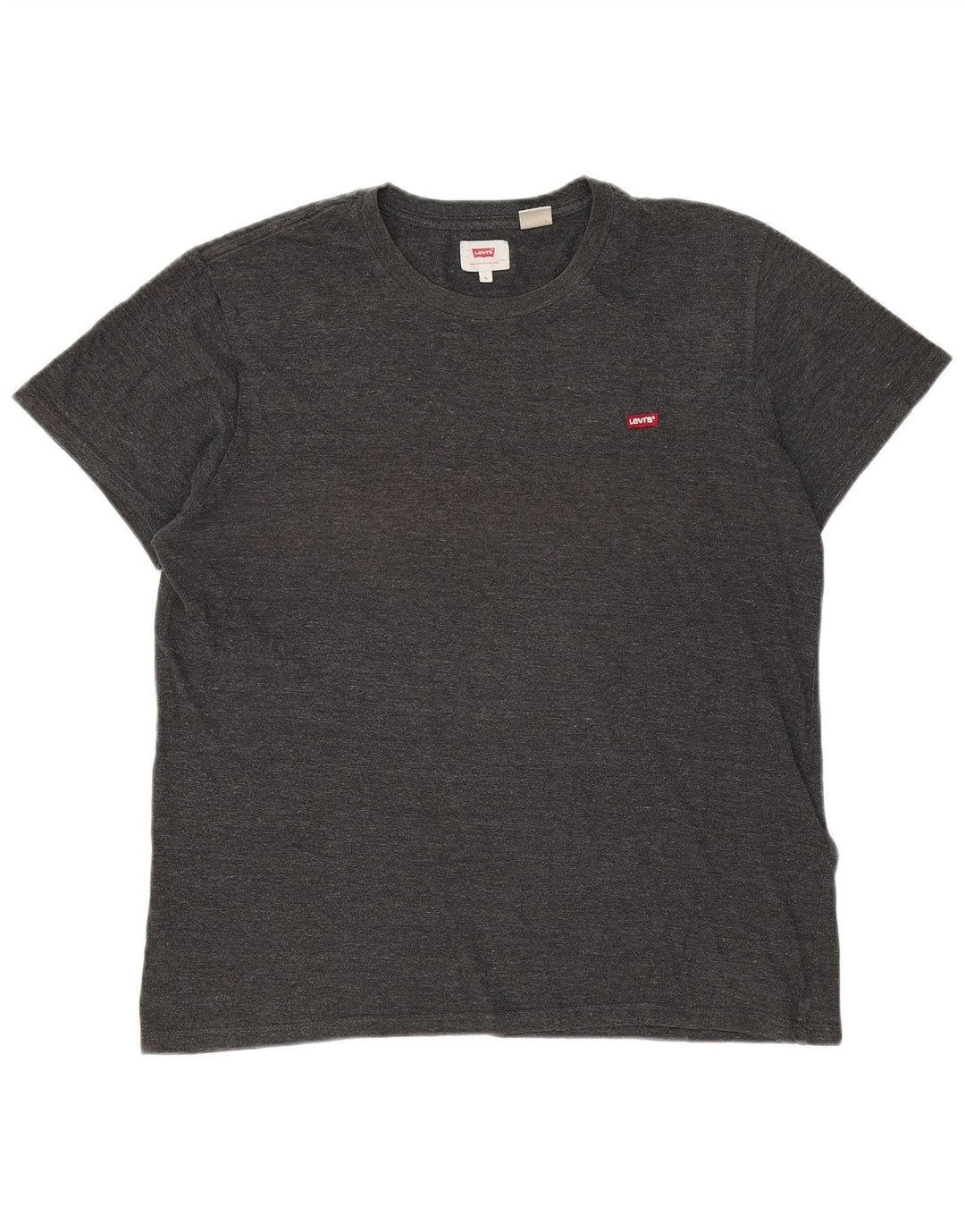 Camiseta masculina LEVI'S grande algodão manchado cinza