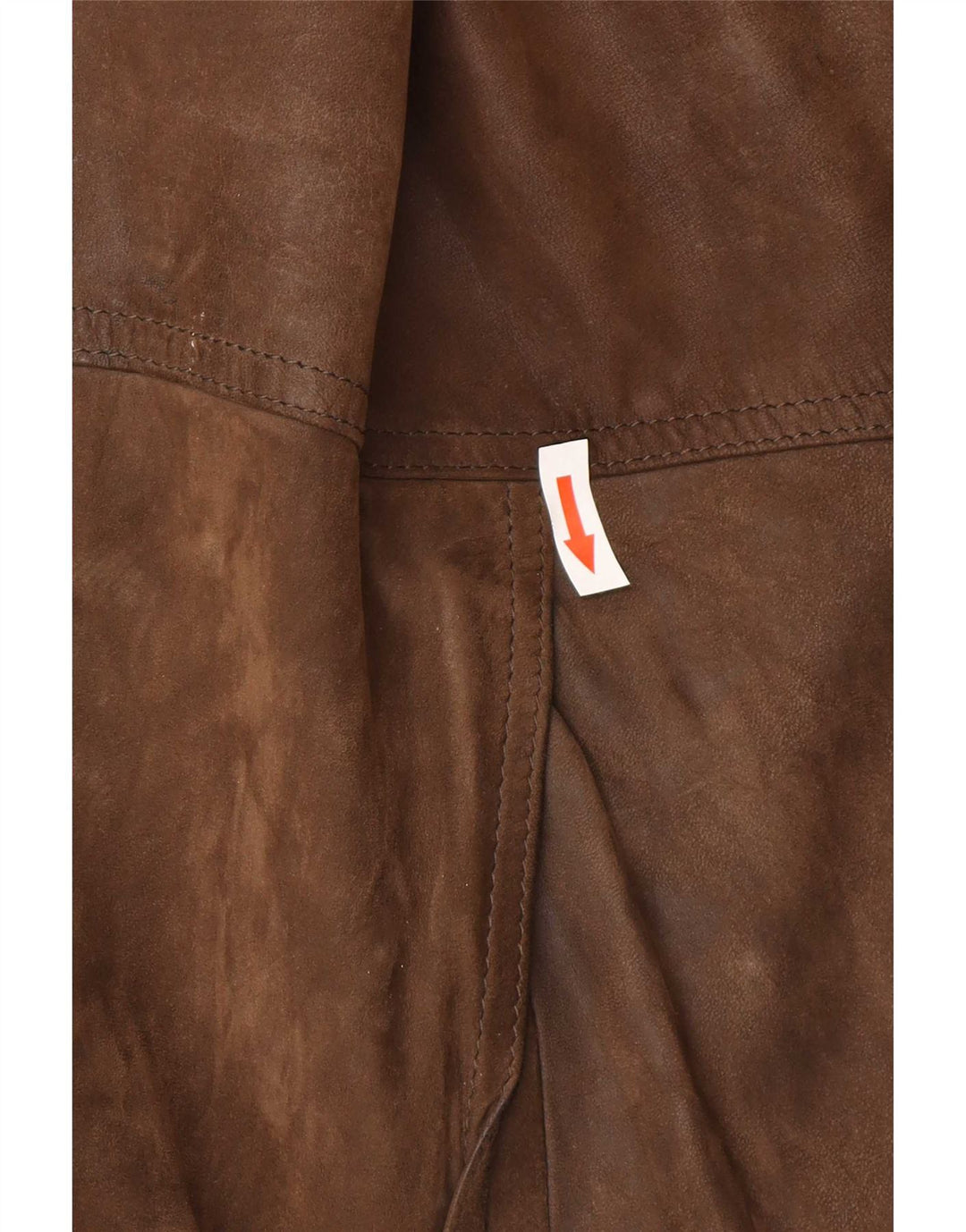Jaqueta de couro bomber masculina vintage UK 42 XL marrom