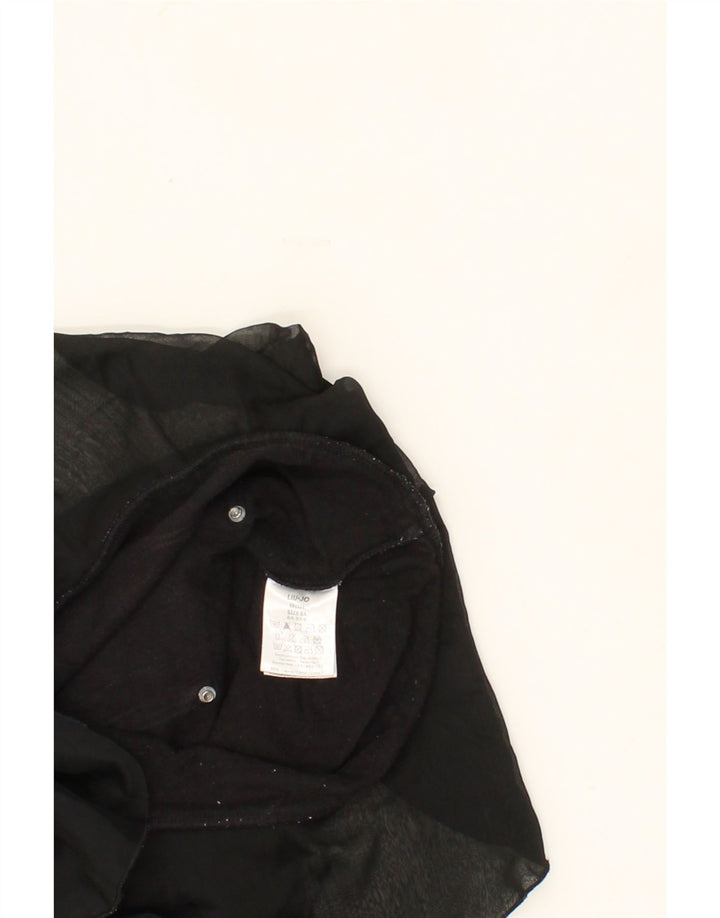 LIU JO JUNIOR Girls Hooded Dress 7-8 Years Black Cotton Vintage Liu Jo junior and Second-Hand Liu Jo junior from Messina Hembry 