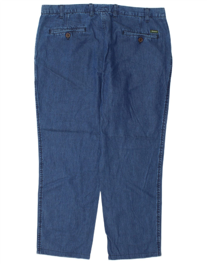 Jeans feminino Barbour Regular Fit Straight XL W36 L27 Azul Lyocell