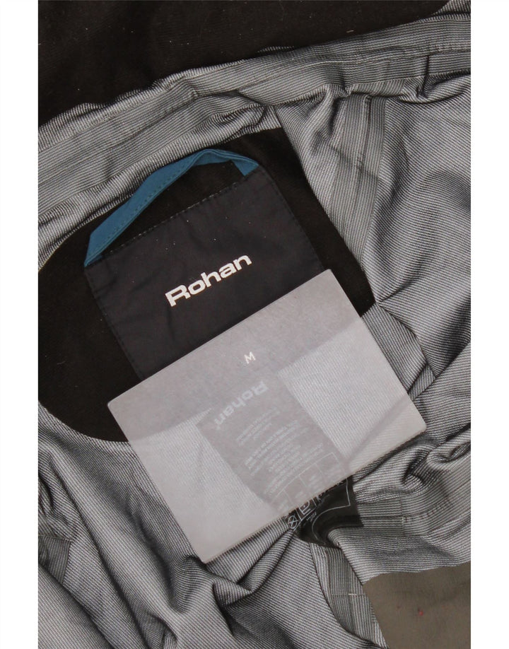 Jaqueta corta-vento masculina Rohan com capuz UK 38 poliamida azul médio