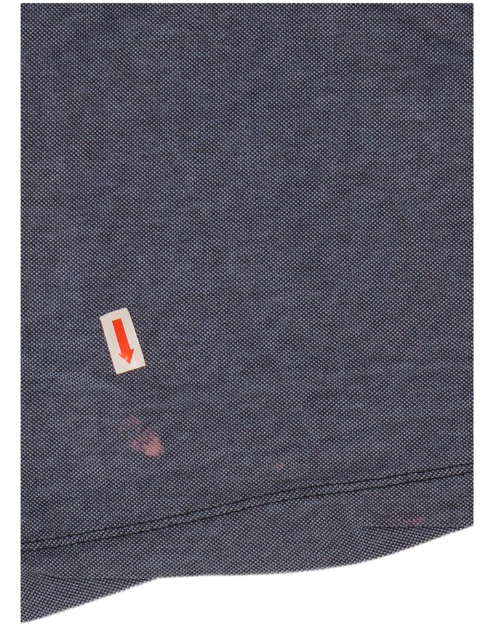 Camisa polo masculina MICHAEL KORS grande algodão azul marinho