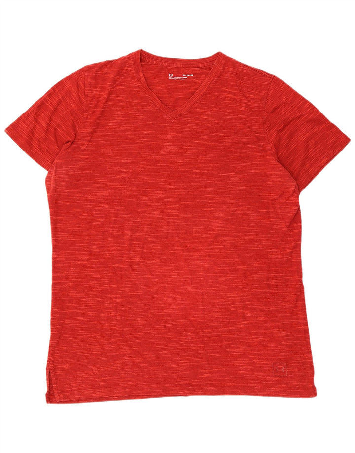 Camiseta masculina UNDER ARMOUR Top XL vermelho manchado