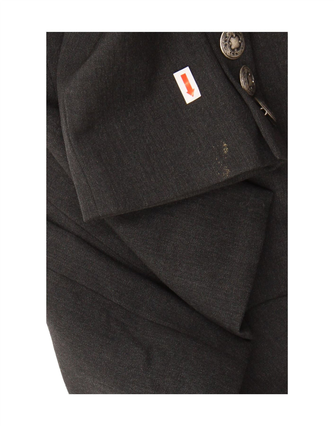 Jaqueta blazer feminina Byblos com peito duplo IT 42 lã cinza médio