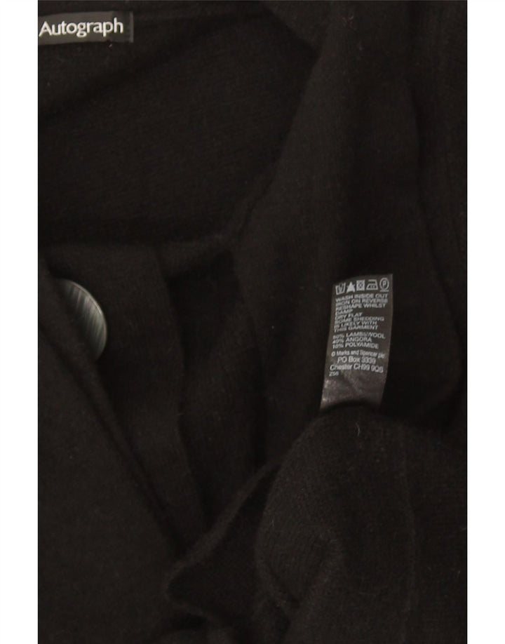 Suéter feminino Marks & Spencer Autograph Cardigan Reino Unido 10 pequeno preto